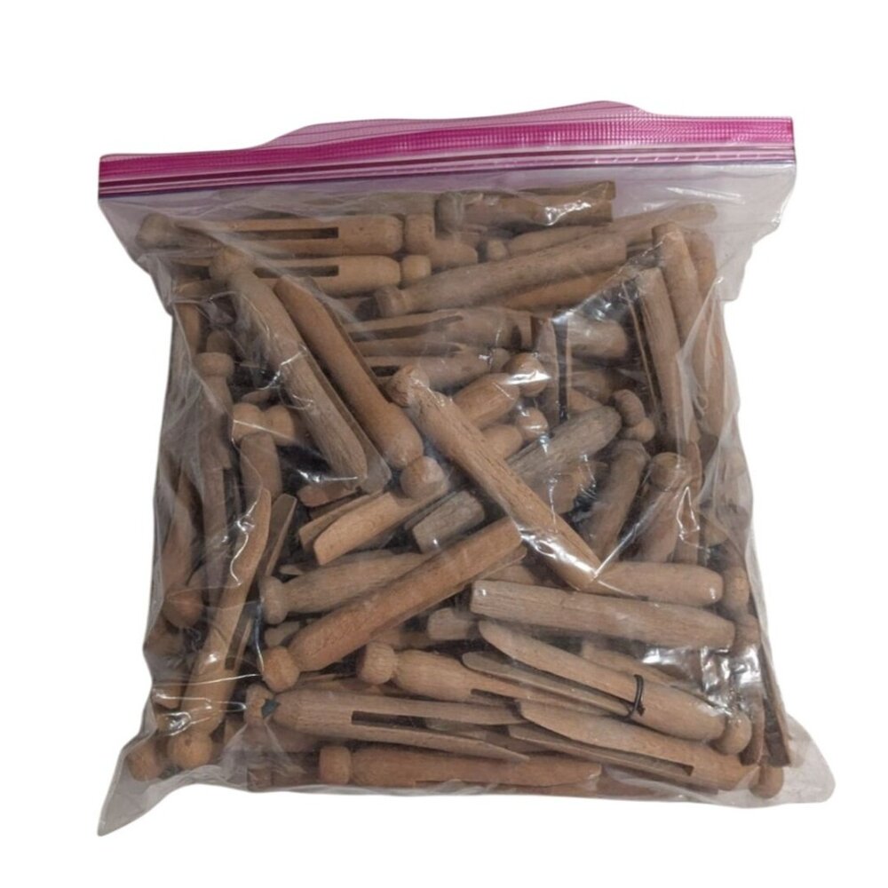 Vintage Wooden Clothespins 1 gallon bag rustic laundry craft